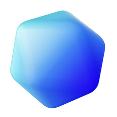 3d ico sphere smooth gradient dynamic object for business template. Trendy colorful png element , for crypto covers, backgrounds, ads.
