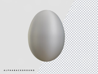 Egg icon 3d render