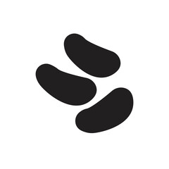 Kidney beans vector silhouette