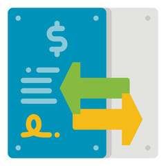 Exchange flat icon