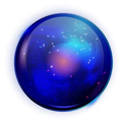 Fortuneteller sphere. Mystical glass ball. Magic orb