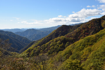 Climbing mountains in Autumn, Nikko, Tochigi, Japan 