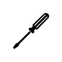 Screw driver icon vector. Screw-driver Icon - realistic illustration.