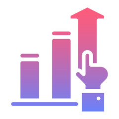 profit line gradient icon