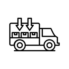 Courier And Outsourcing Icon