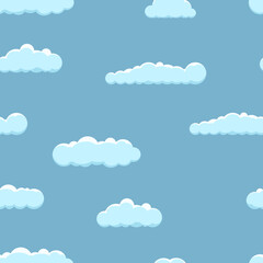 Seamless background with clouds