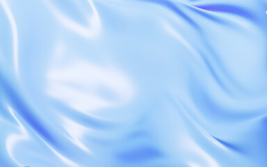 Blue abstract flowing cloth, 3d rendering.