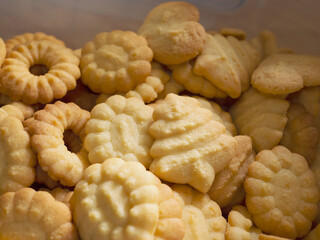 butter cookies ready for serve, crispy chip snack dairy freshness bakery photography for food sweet dessert background use
