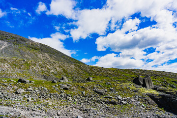 Mountains Apatite. Ski resort- Arctic region of Russia is a popular hiking trail