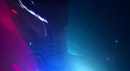 Abstract Unique Young Woman Standing in the Middle of a Galaxy Crack