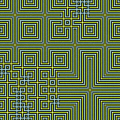 Abstract lines Maze generative art background art illustration