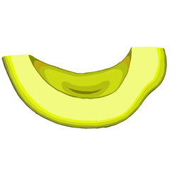 Avocado slice illustration