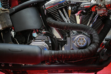 Fototapeta na wymiar internal structure of a motorcycle