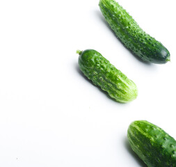 cucumber on a white background