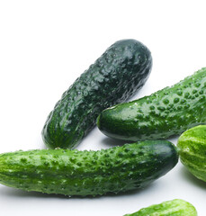 cucumber on a white background