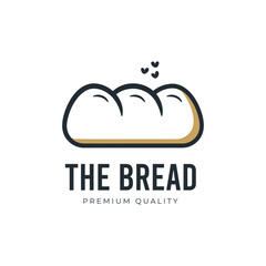 Bread bakery shop logo design concept icon vector illustration