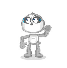 sloth eavesdropping vector. cartoon character