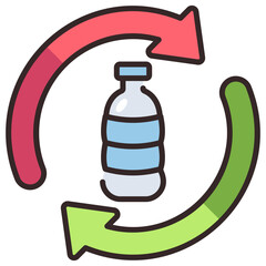 recycling plastics icon