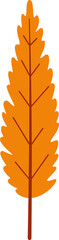 Autumn leaf cutout.
