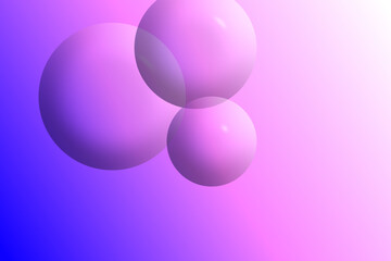 Hintergrund mit 3d Objekten 