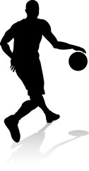 Basketballl player silhouette