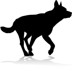 Dog Silhouette Pet Animal