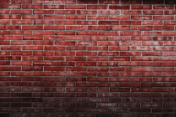 Fototapeta na wymiar Brick wall vintage Background,Old brick wall background,Decorative dark brick wall surface for background