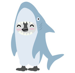 penguin characters in shark costume.ai