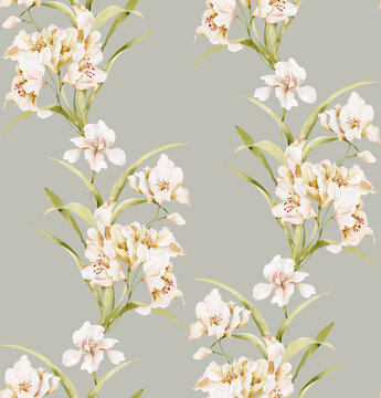 Classic Popular Flower Seamless pattern background.Perfect for wallpaper, fabric design, wrapping paper, surface textures, digital paper.
