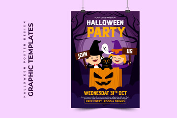 Halloween graphic design simple and elegant template that is easy to customize