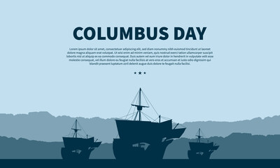 Columbus Day Background Design.