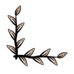 flower foliage corner border