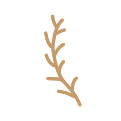 natural spring leaf doodle