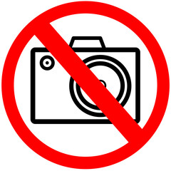 Robienie zdjęć surowo zabronione. Making photos is forbidden - obrazy, fototapety, plakaty