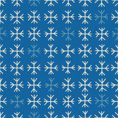 Hand drawn various snowflakes, seamless pattern. Winter symbol. Perfect for Christmas cards, invitations, decorations, wrapping paper, textiles and more.