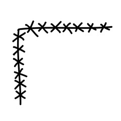 ornate corner border doodle