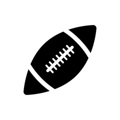 rugby ball icon vector. sports icon simple flat shape