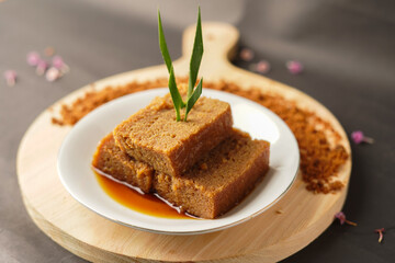 A typical cake from South Sulawesi. often served during wedding ceremonies and thanksgiving. traditional cake.