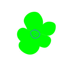 doodle of flat mini flowers