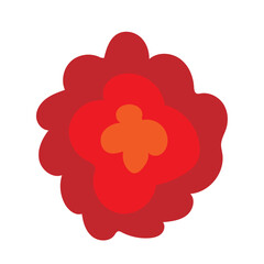 doodle of flat mini flowers