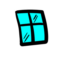 House door glass building