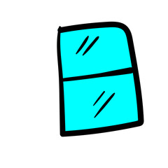 House door glass building