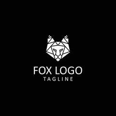 Fox logo design icon tamplate