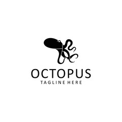 Octopus logo design icon tamplate