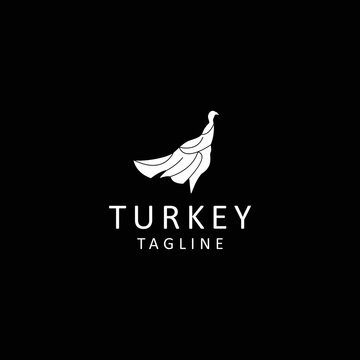 Turkey logo design icon tamplate