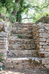 Alte Steintreppen in Südfrankreich, Provence
