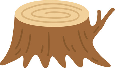 切り株のイラスト