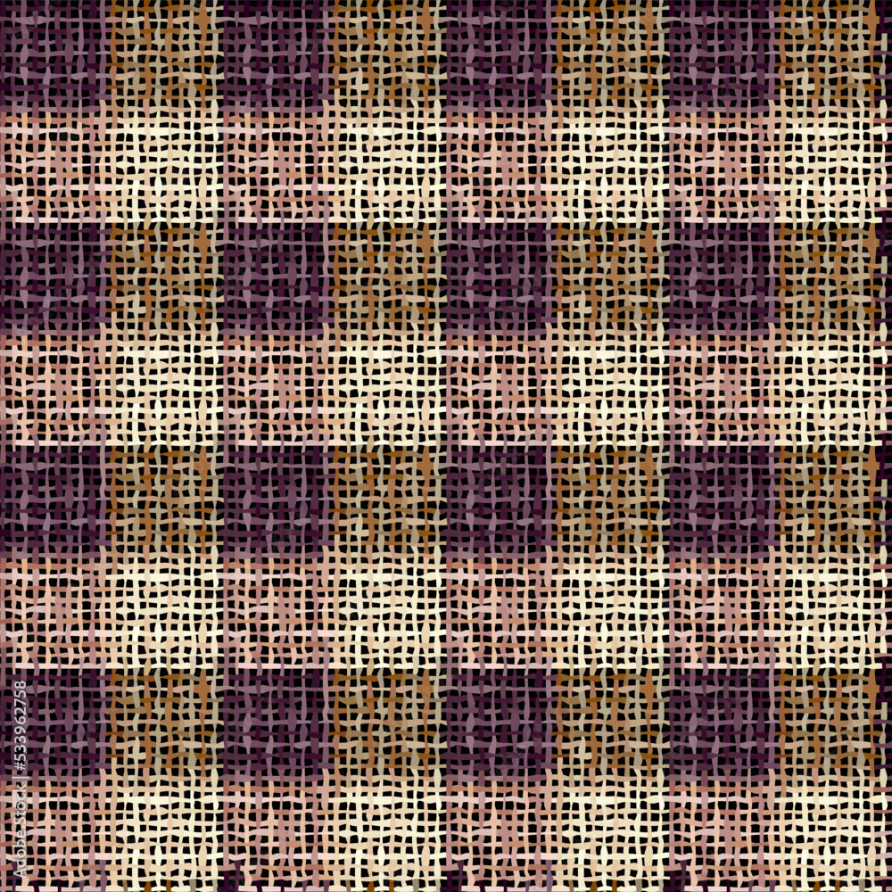 Poster Imitation of a texture of rough canvas. Seamless pattern.