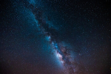 Naklejka na ściany i meble A vibrant shot of the Milky Way in West Texas.