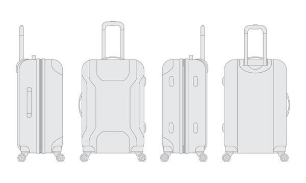 suitcase luggage vector